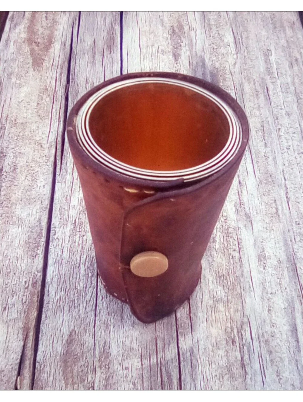 Vintage German Nesting Shot Glasses Set of 4 Leather Travel Case MCM Barware